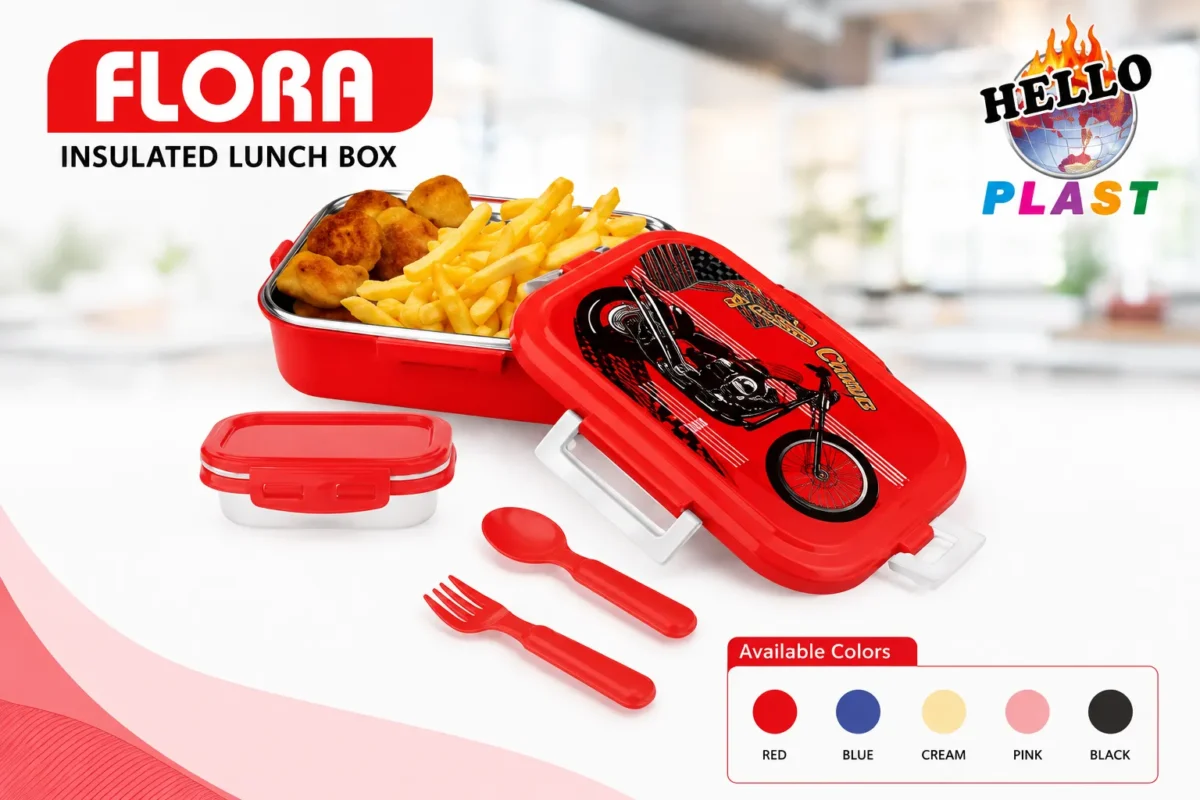 Flora Insulated Lunch Box is a product of HelloPlast.