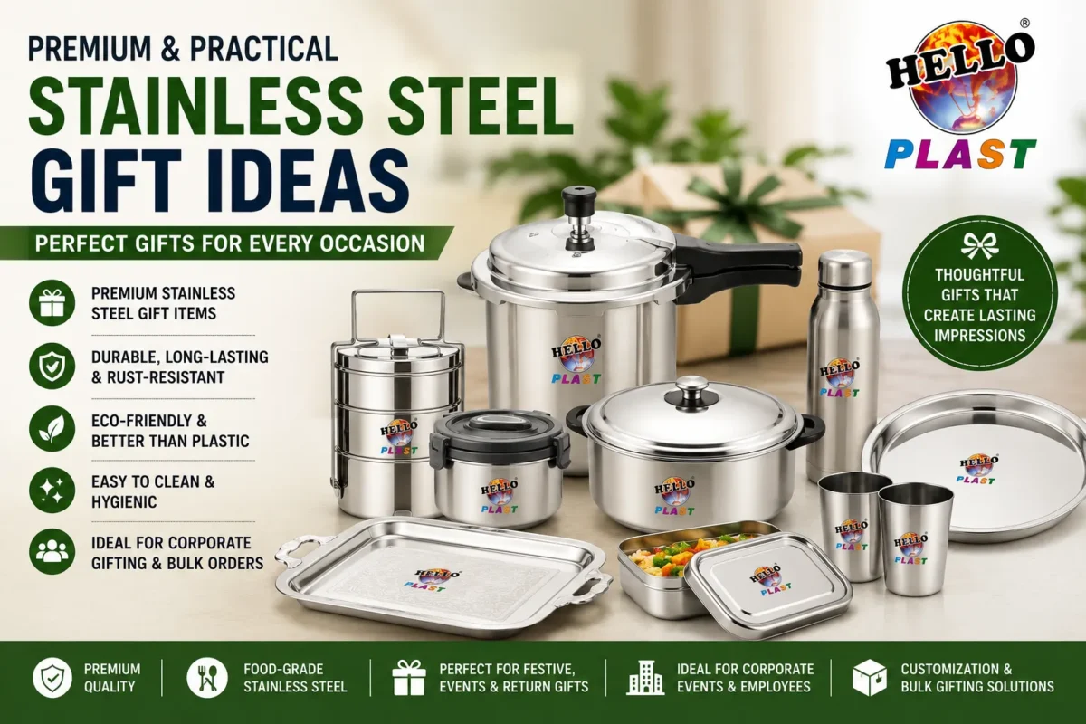 HelloPlast manufactures premium stainless steel products.