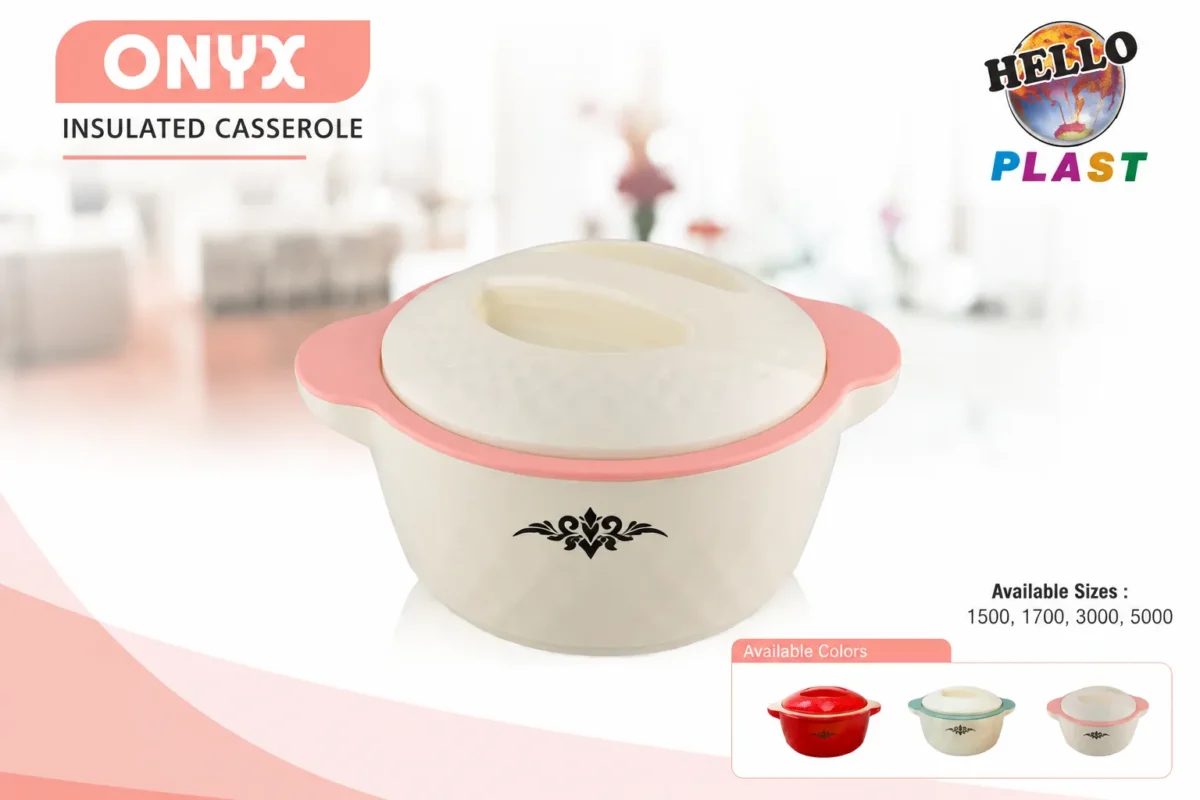 This is Onxy Insulated Casserole which is the product of HelloPlast.