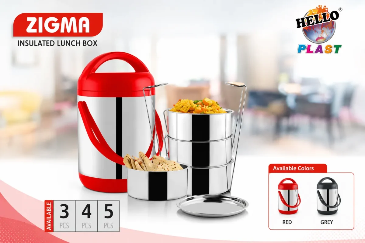 Zigma Insulated Lunch Box is a product of Helloplast.