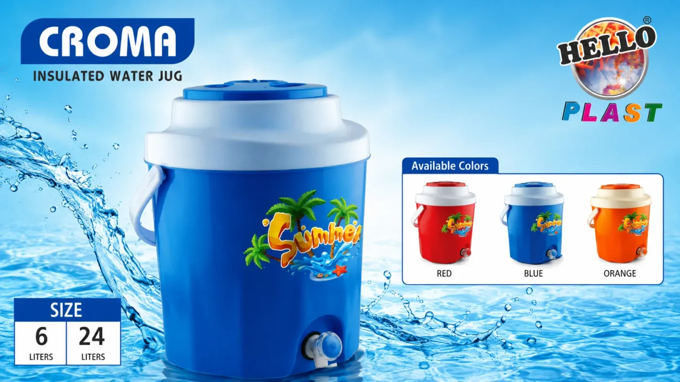 Croma Insulated Water Jug from HelloPlast.