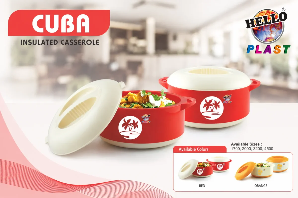 Cuba Insulated Casserole is a product of HelloPlast.