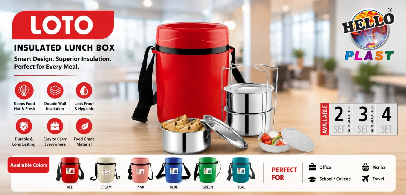 Loto Insulated Lunch Box is a product by HelloPlast.