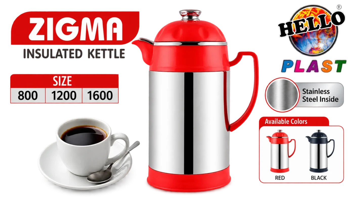 Zigma Insulated Kettle by HelloPlast.