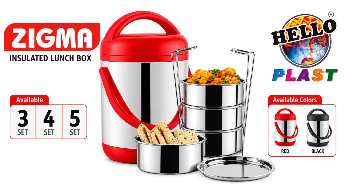 Zigma Insulated Lunch Box by HelloPlast.