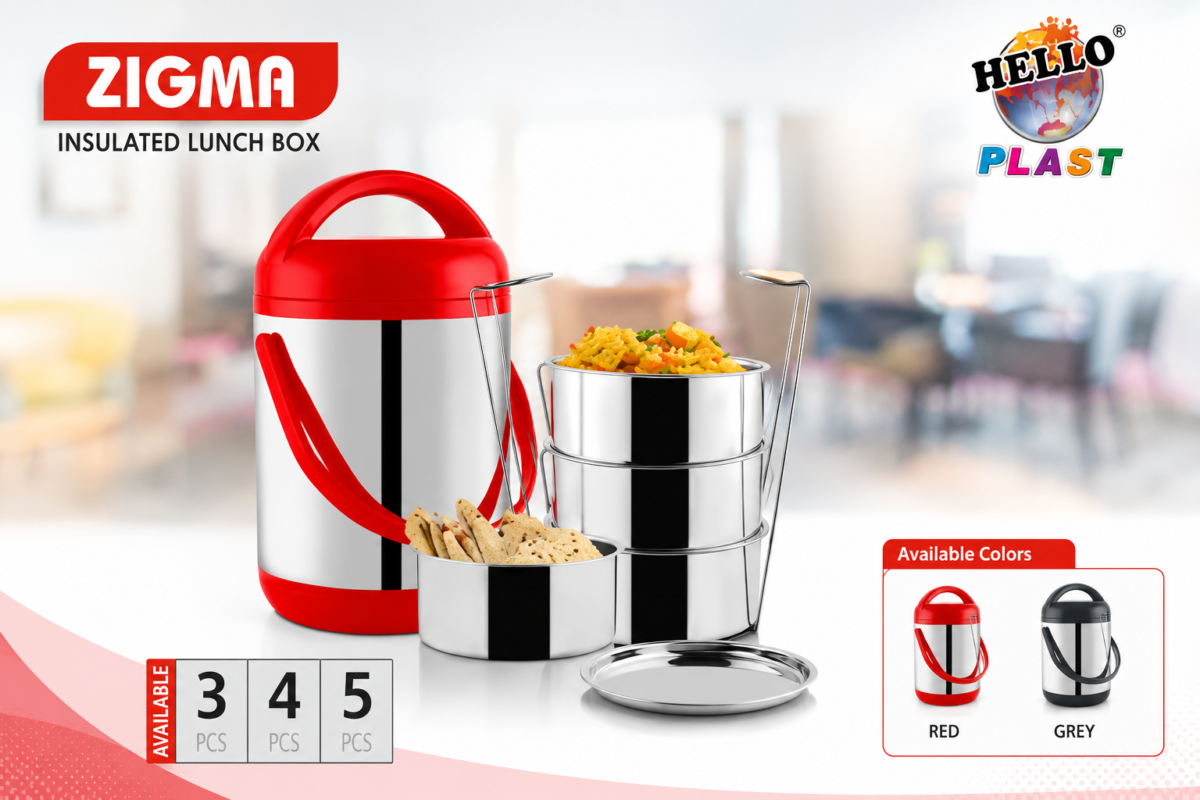 Zigma Insulated Lunch Box by HelloPlast.